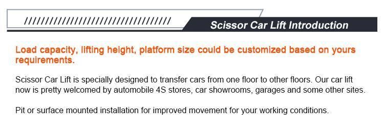 Stationary Hydraulic Car Lift Scissor Used