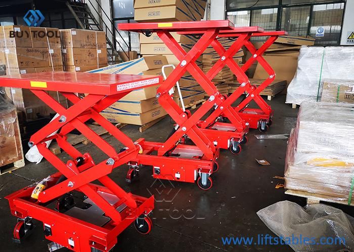 Es Series Scissor Q345b Electric Mobile Lift Table Trolley Portable Platform