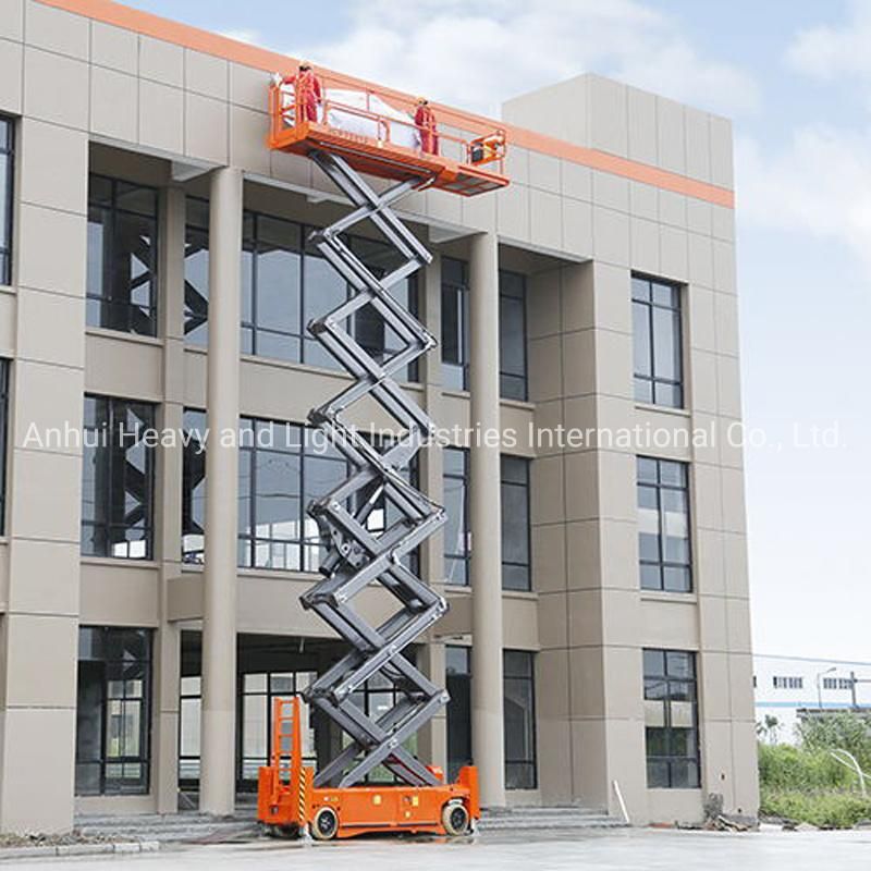 CE Approved Self Propelled Scissor Man Lift Jcpt1418DC Mobile Lifting Platform Price
