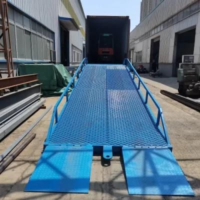 Hydraulic Mobile Container Loading Ramp with Load 10 Tons