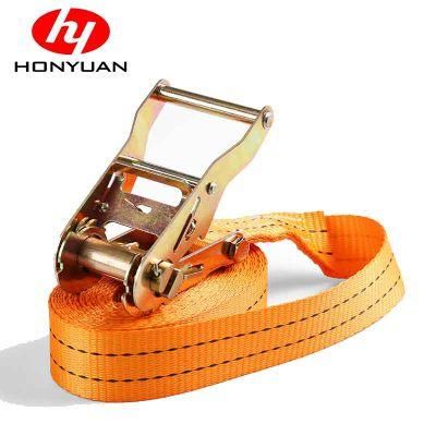 Heavy Duty Polyester Retractable 2000kg 3000kg 4000kg 5000kg Ratchet Tie Down Belt Straps