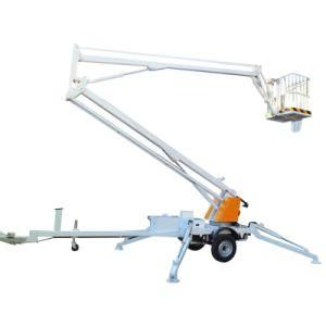 8m 10m 12m Aerial Work Lift Trailer Mounted Boom Lift