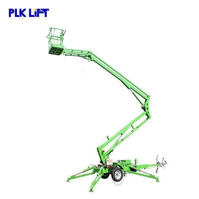 Petrol Power Battery Power Towable Cherry Picker Boom Lift for Sale