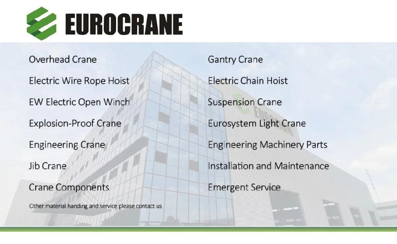 Electric Wire Rope Cable Hoist Gantry Overhead Crane for Material Handling Lifting Equipment