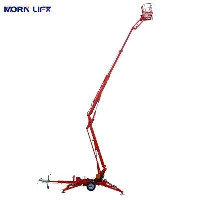 Package Size 5.4*1.6*1.9m Telescopic 10m Cherry Picker Towable Boom Lift