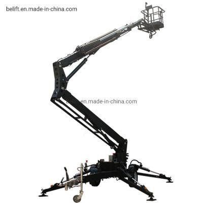 16m Electric Aerial Platform Telescopic Towable Spider Boom Lift