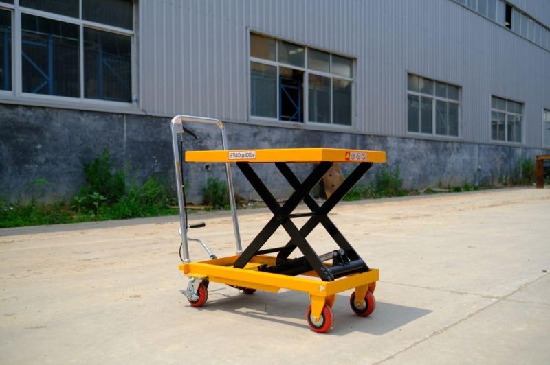 2021 New Arrival Economic Light Duty Hydraulic Lift Table Trolley Cart