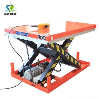 Small Hydraulic Scissor Hoist Platform Materials Lifting Tools