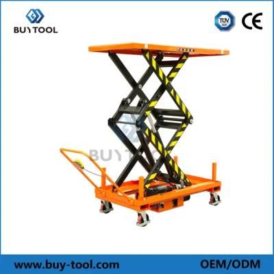 Battery Powered Mobile Lift Tables for Goods Transfer