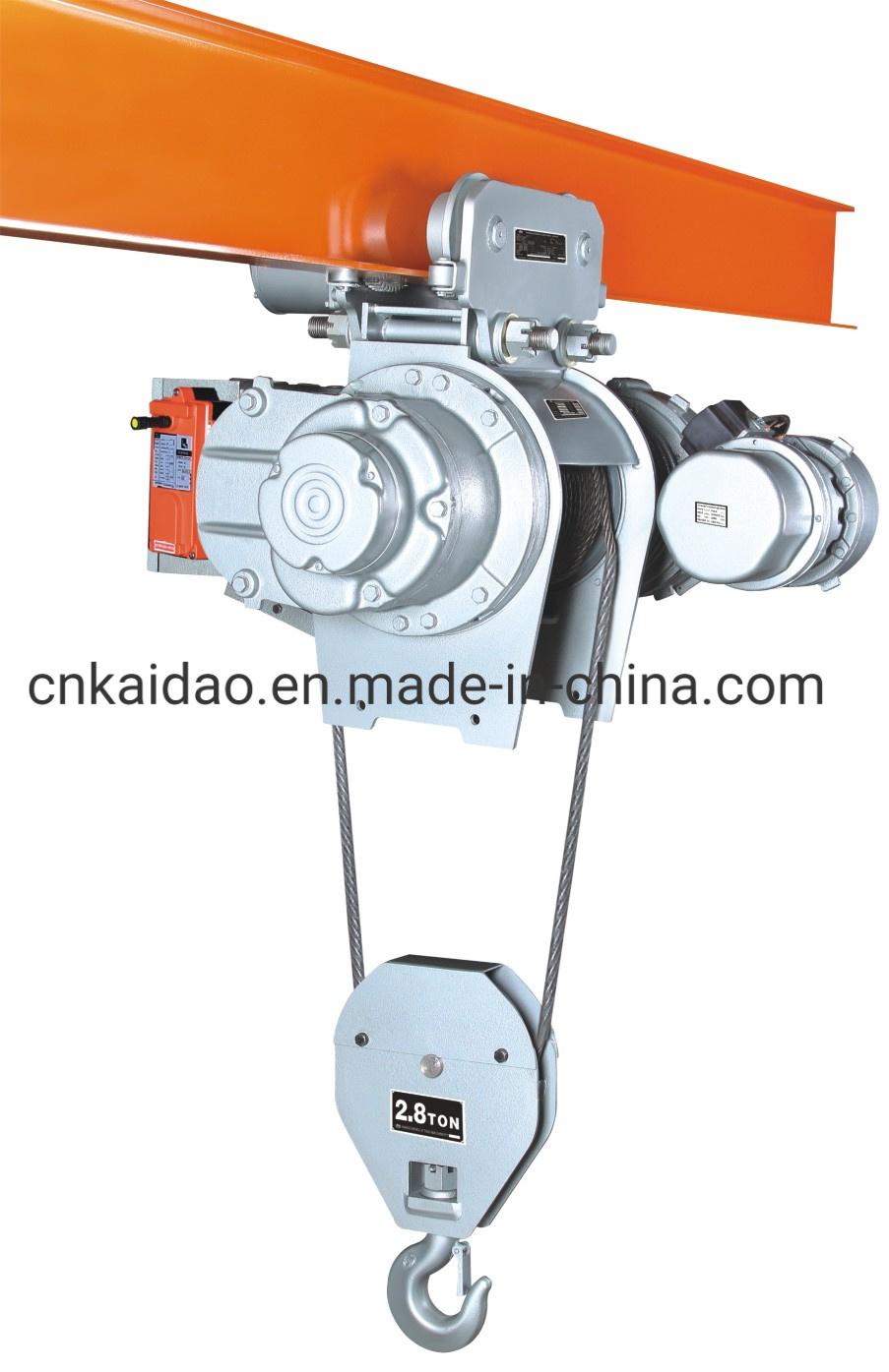 ELK Supply Japan Type 3ton 5ton Electric Wire Rope Hoist with Trolley