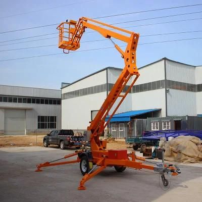 18m 20m Morn China Trailer-Mounted Lifts Tow Behind Boom Lift