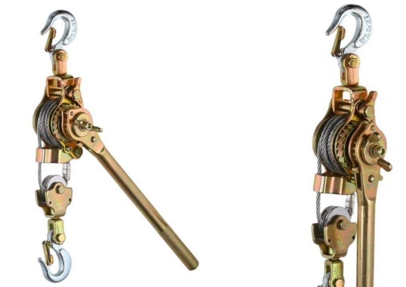 High Quality Dele Brand 1ton Manual Wire Rope Lever Hoist Hand Lever Block Dl-1000
