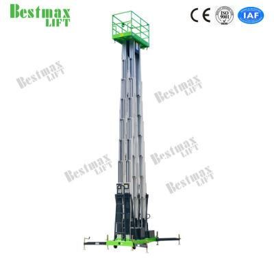 Me2000-6 6 Mast Manual Pushing Aluminum Aerial Work Platform