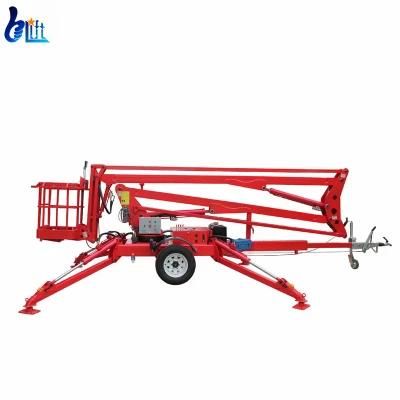 200kg Hydraulic Spider Bucket Cherry Picker Diesel Gas Engine Towable Boom Lift