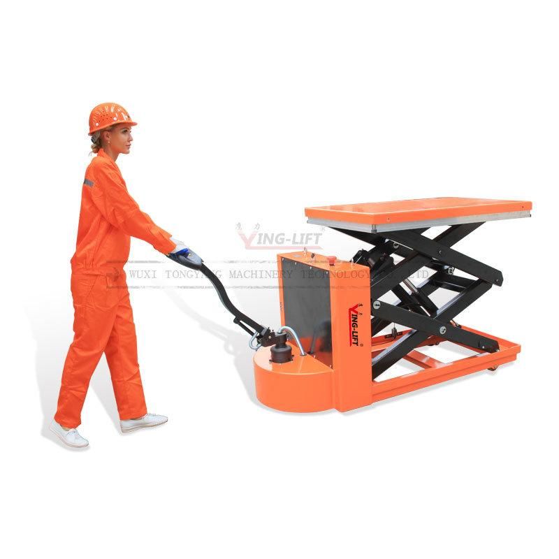 1500kg Loading Capacity Mobile Electric Hydraulic Scissor Lift Pallet Truck Lift Platform
