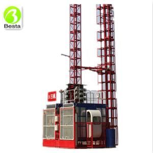 Double Cage 2ton Construction Elevator