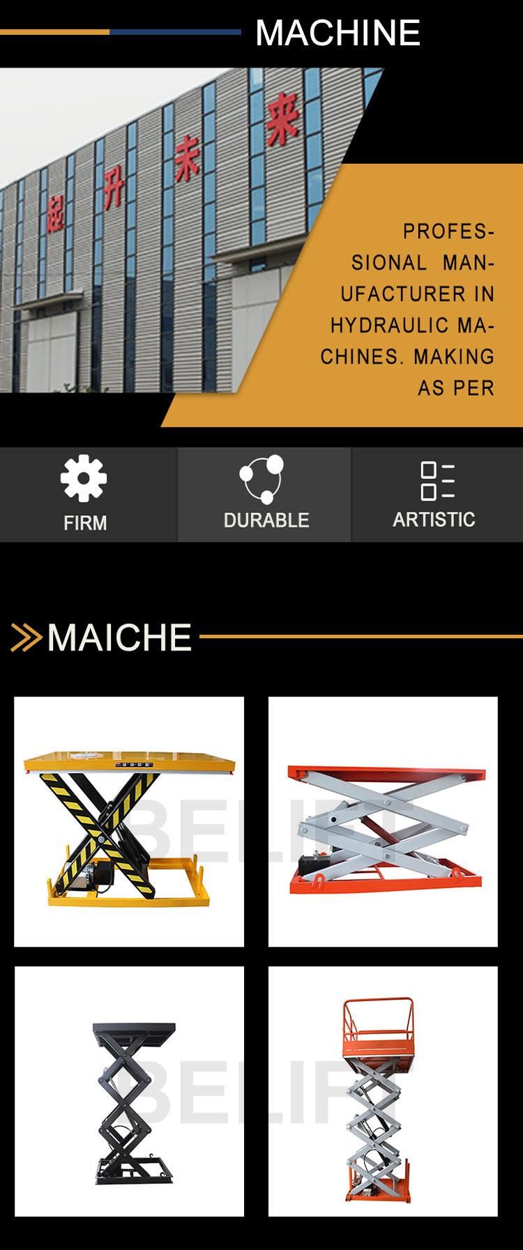 2m 3m 4m Height CE Certification Stationary Scissor Hydraulic Lift Platform