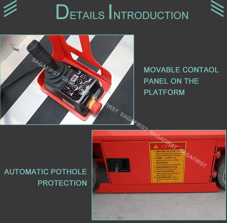 4.8m Best Price Movable Electric Hydraulic Aerial Platform Mobile Lift