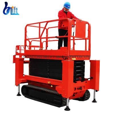 Hot Sale Crawler Scissor Lift for Outdoor Rough Road Gravel