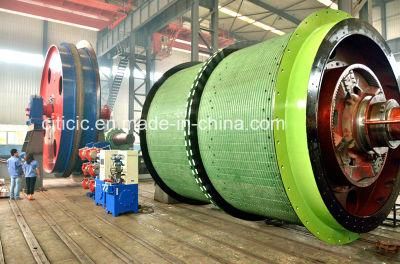 Single Rope and Double Cylinder Winding Mine Hoist