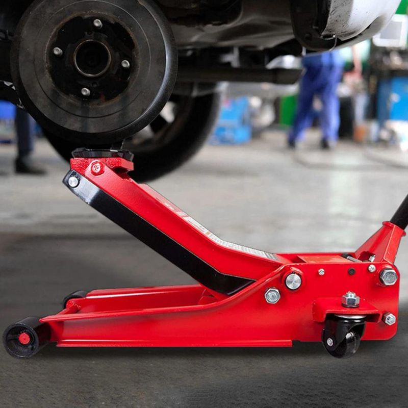 2.5t Lp75mm-500mm Auto Repair Lifting Tools Low Down Floor Trolley Hydraulic Garage Jack with Wheels (38038611)