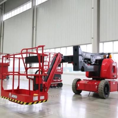 Boom Lift Hered Awp Official High Quality Za14je 14m Cheap Price Electric Articulated Boom Lift