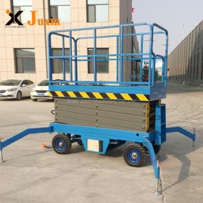 4m 6m 8m 10m 12m 16m Semi-Electric Mobile Trailer Scissor Lift