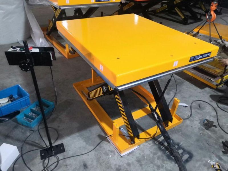 CE ISO Qualified Electric Motorized Scissor Lifting Platform Lift Table