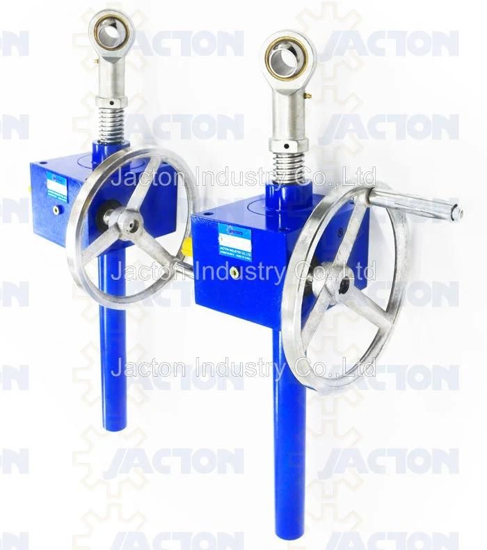 Manual Operated Hand Wheel Screw Jacks, Manual Screw Jack Is Composed of Hand Wheel or Hand Crank and a Worm Gear Screw Jack, Hand Crank Screw Jack