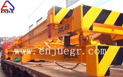 Enjue 10feet 20feet 40feet Mechanical Manul Pulling Operation Container Lifting Beam Supplier Semi Automatic Container Lift Spreader for Sale