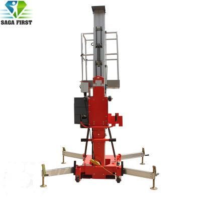 6-24m Small Industrial Residential Hydraulic Aluminum One Man Lift with Ce