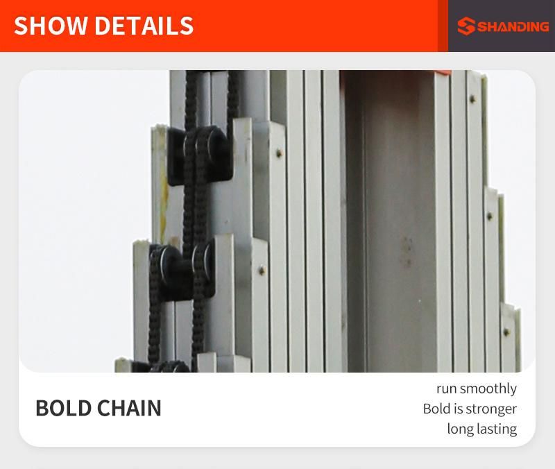 China Shanding Kinglift Brand 4m 500kg Electric-Hydraulic Mobile Scissor Lift/Man Lift Used for Construction Building
