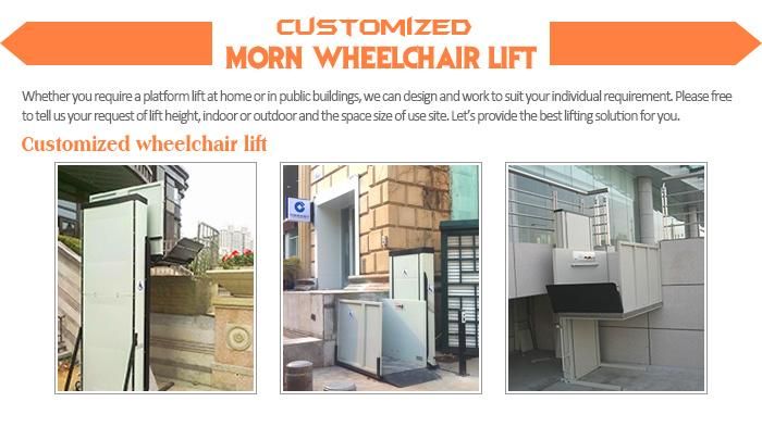 Morn 2m Vertical Platform Wheelchair Lifts with Cabin