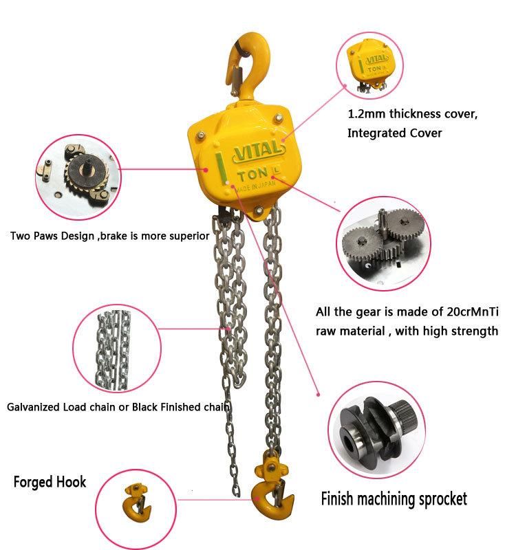 Hs-Vt Type Chain Block, Chain Pulley Block, Manual Hoist