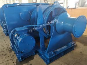 Marine Electric Mooring Winch with One Warping Head