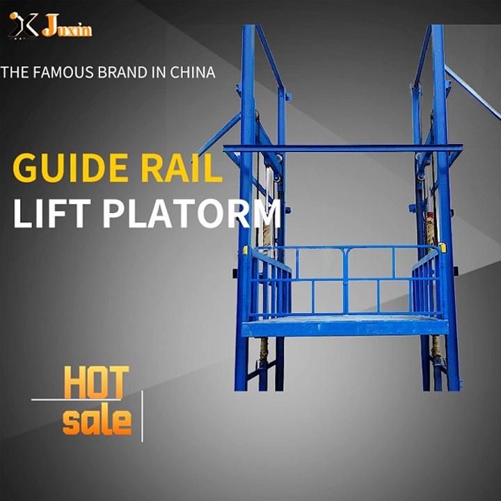 10 Ton Electric Hydraulic Guide Rail Lift Warehouse Cargo Lift Goods Lift
