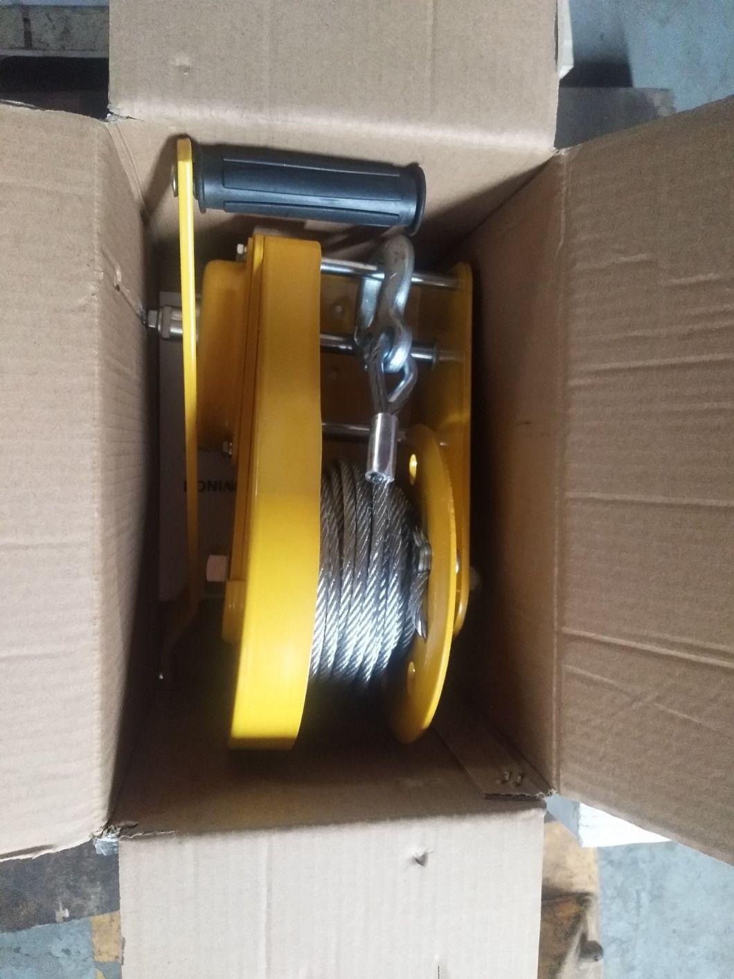 1800lbs Hand Operated Cable Brake Winch
