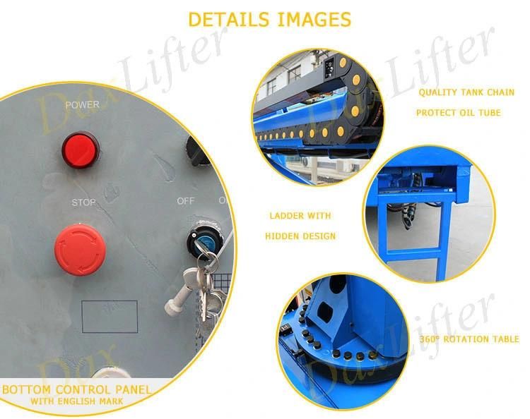 Good Performance 16m 200kg Hydraulic Drive Industrial Aerial Equipment Rentals