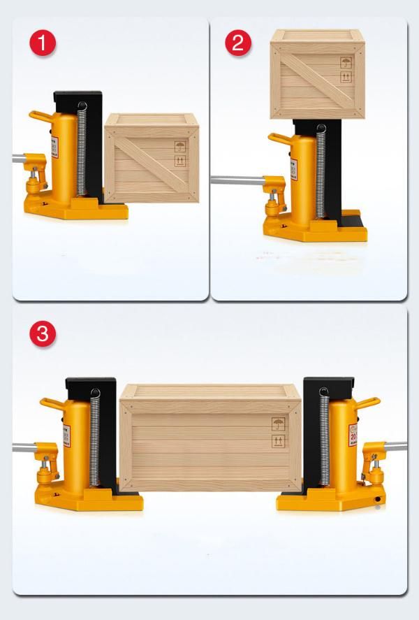 Jaw Type Cylinder Hydraulic Piston Toe Jack