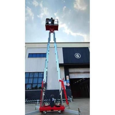 Inexpensive Manual Move Around Double Column Man Lift