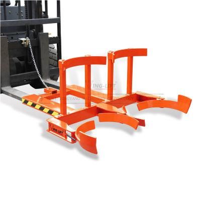 800kg Horizontal Drum Carrier Forklift Attachment Drum Handling Equipment