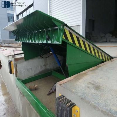 Lip Shape Yard Ramp 6t /10t Capacity Hydraulic Tons Warehouse Dock Leveler/6 Tons Warehouse Edge Dock Leveller for Truck