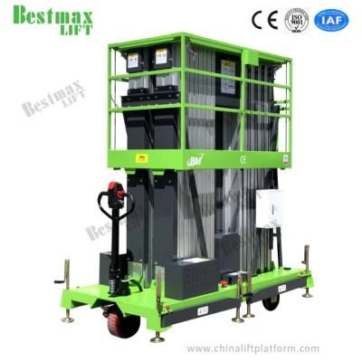 10m Platform Height Mobile Aerial Lift with 4 Mast