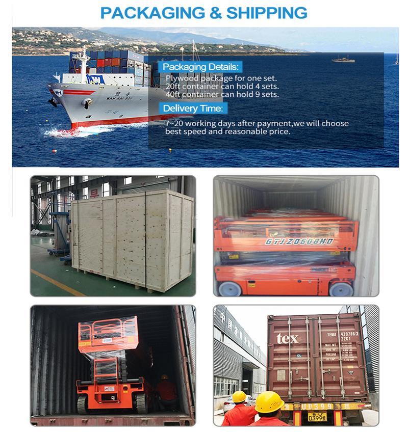 8m 10m 12m 14m 16m Hydraulic Electric Areial Elavator Scissor Lift