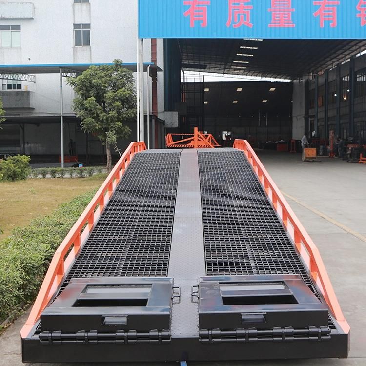 Heavy Duty Adjustable Hydraulic Container Loading Ramp