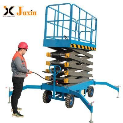 Manual Aerial Work Platform Mobile Mini Electric Scissor Lift