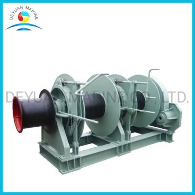 Marine Hydraulic Deck Mooring Winch with Double Drums