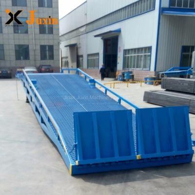 15ton Container Forklift Loading Ramp Standard Shipping Container Yard Ramp with Adjustable Height Legs