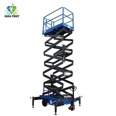 8m 10m Electric Scissor Lift Mobile Aerial Platform Lift Table