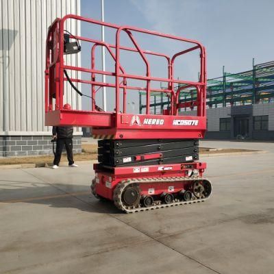 Self Propelled Track Crawler Scissor Lift on Tracks Electric Crawler Sicssor Lift for Sale